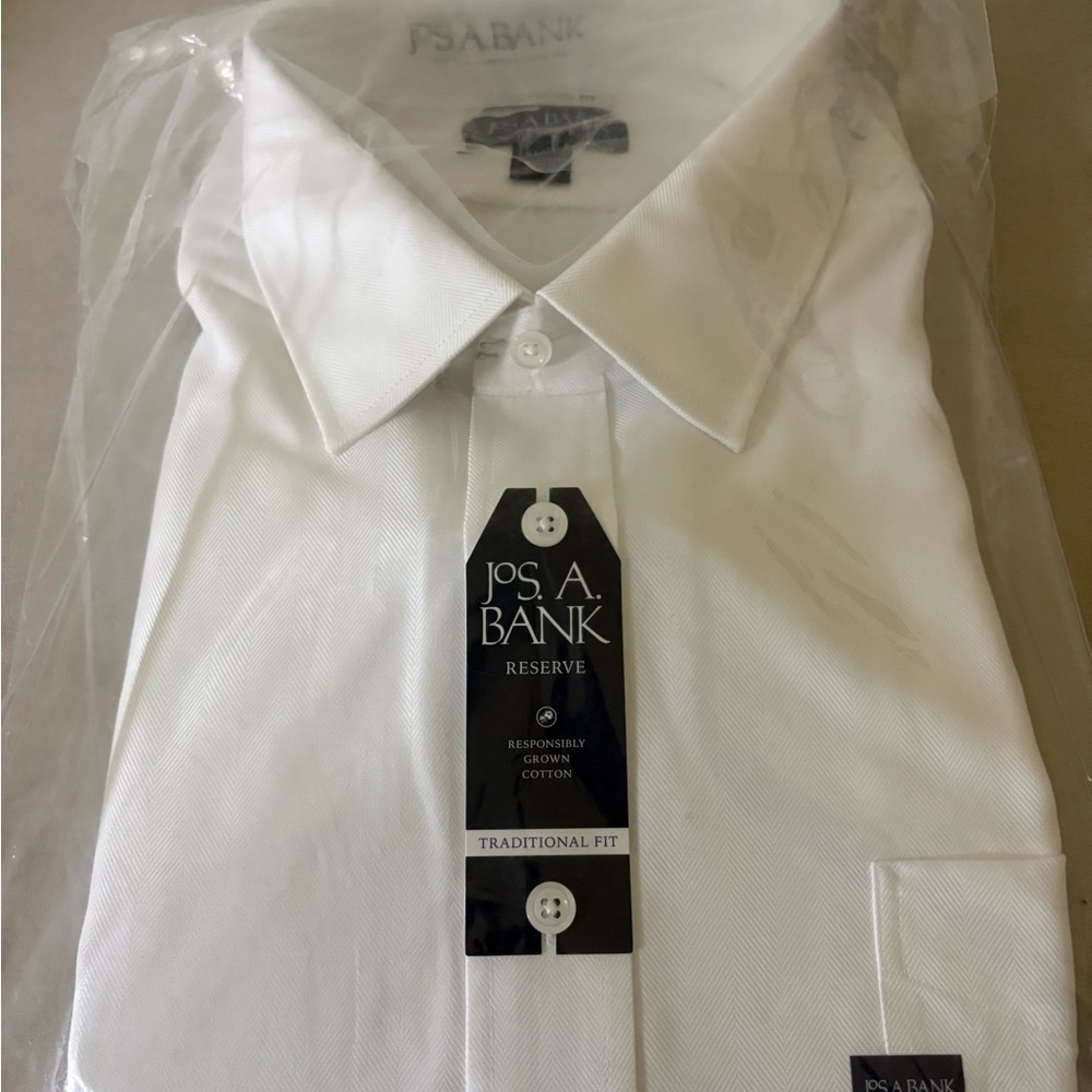 Jos. A. Bank Reserve White Dress Shirt